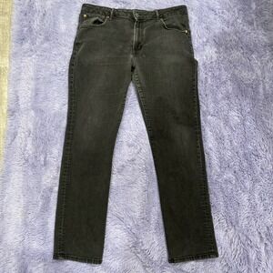 American Eagle AirFlex +‎ Slim Straight Jeans Mens 38x32 Faded Black Denim